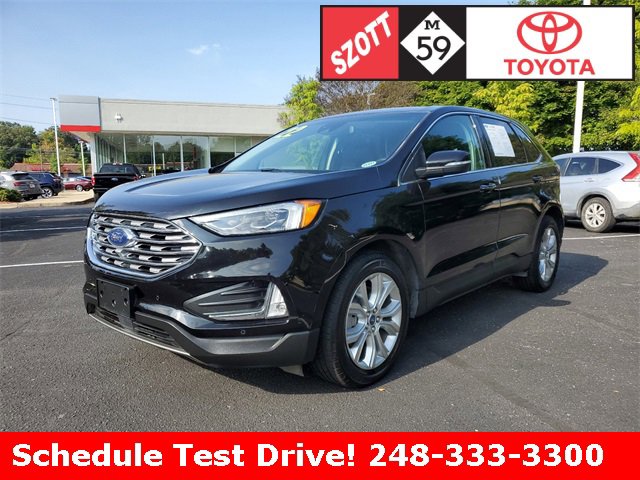 Used 2022 Ford Edge Titanium with VIN 2FMPK4K92NBA92290 for sale in Waterford, MI