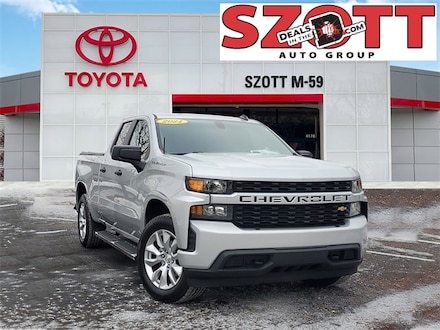 Used 2021 Chevrolet Silverado 1500 Custom Truck Double Cab for sale near Detroit