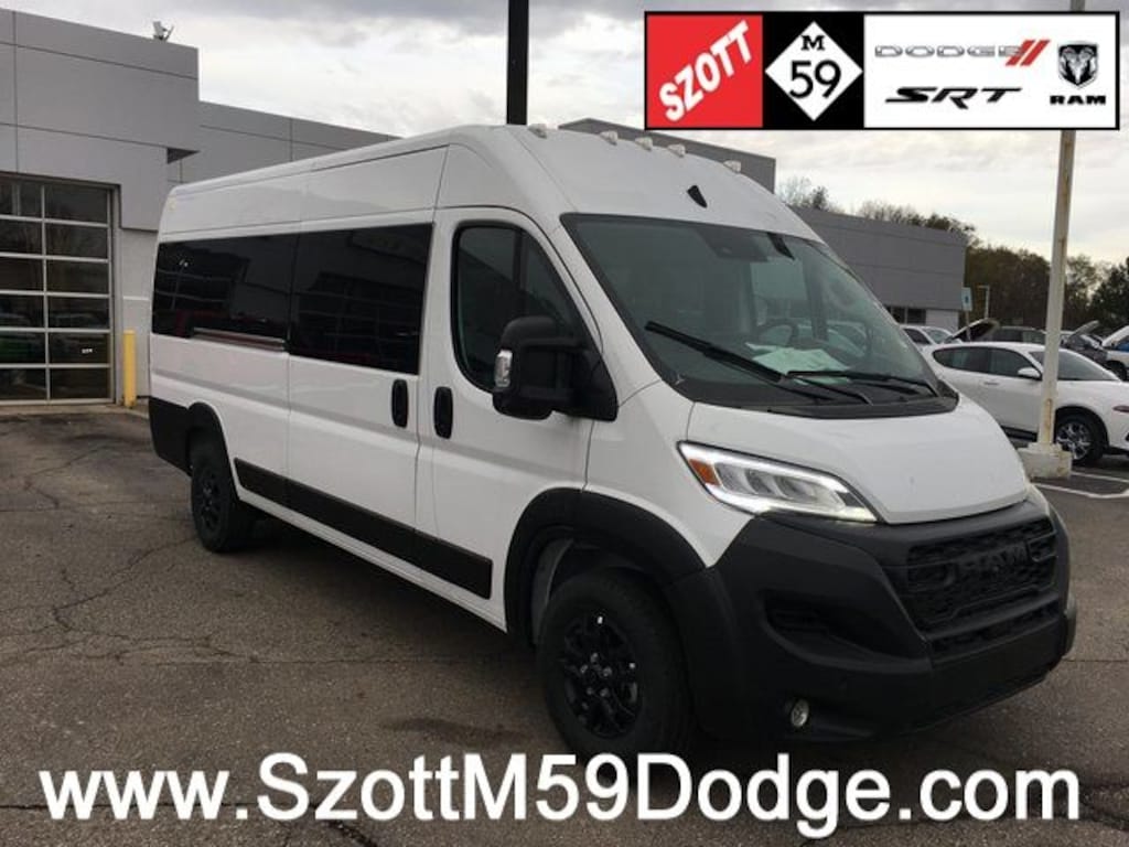 New 2024 Ram ProMaster 3500 Window High Roof Van Extended Cargo Van
