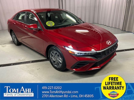 2025 Hyundai Elantra Hybrid Blue Sedan