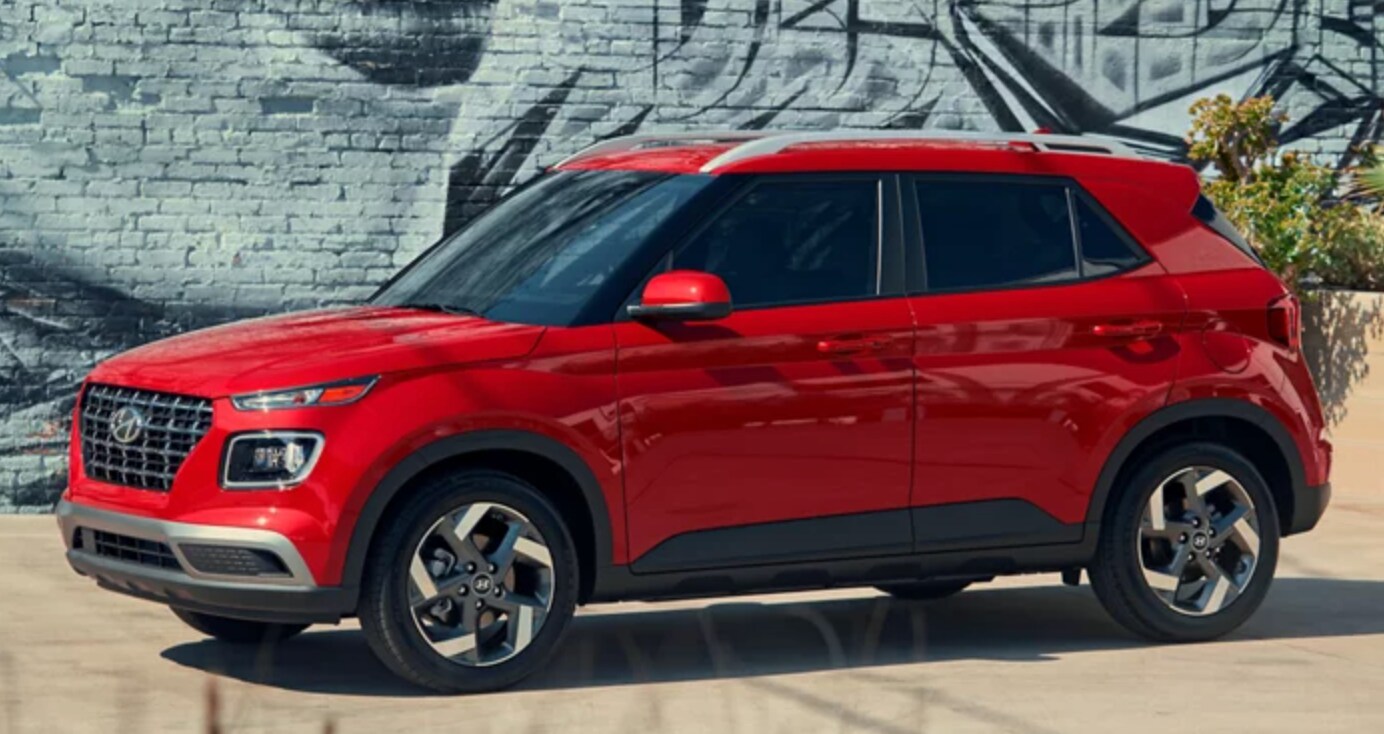 2023 red Hyundai Venue