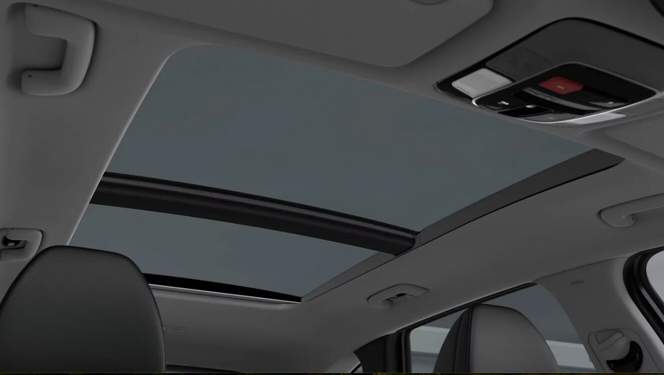 The panoramic sunroof featured in the 2024 Hyundai Tucson Hybrid cabin