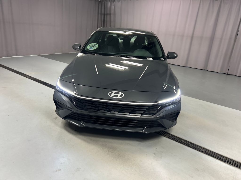 New 2026 Hyundai Elantra Hybrid Blue Sedan