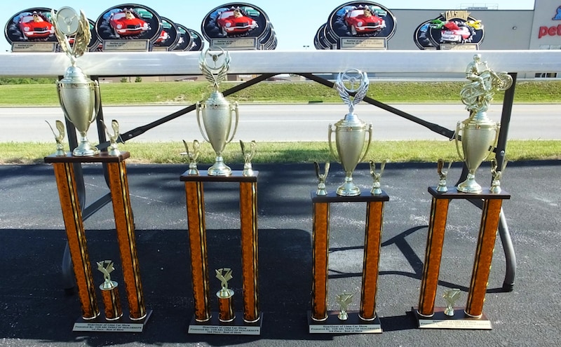 Tom Ahl's Annual Car Show Trophies