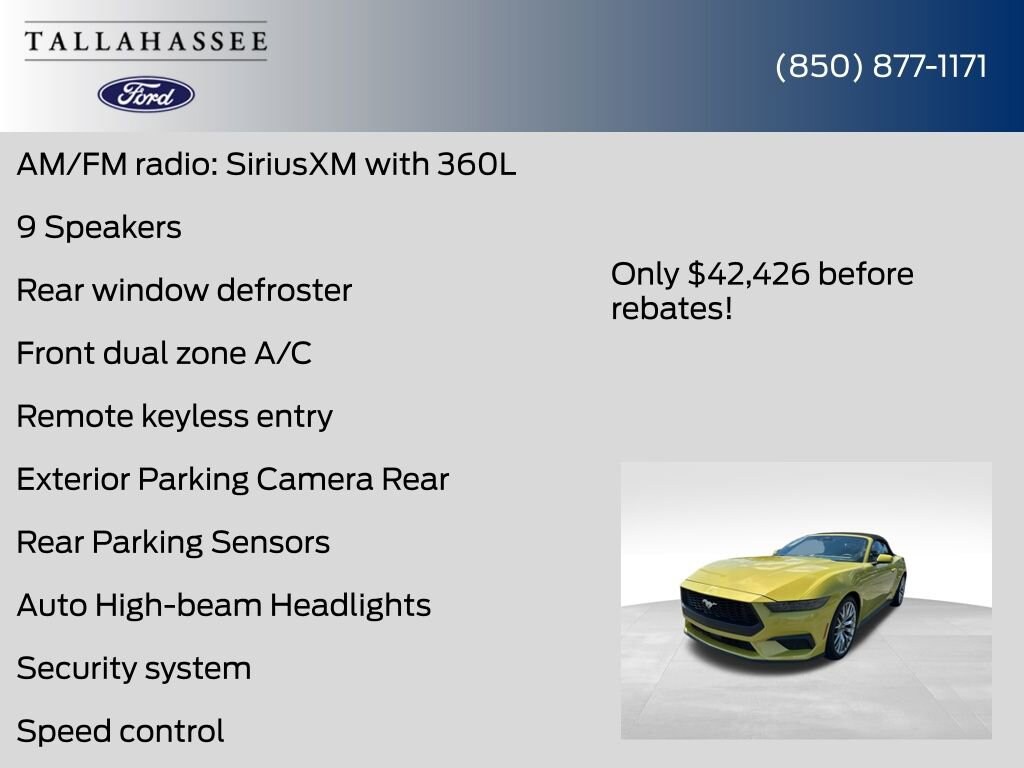 New 2025 Ford Mustang Convertible