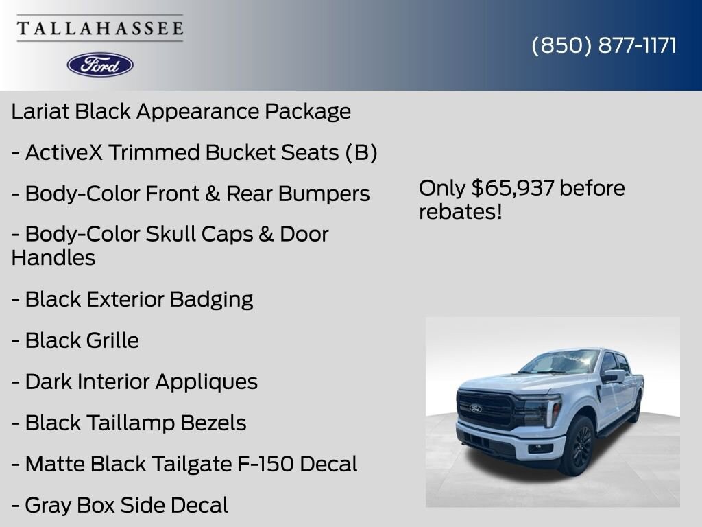 New 2025 Ford F-150 Lariat Truck SuperCrew Cab