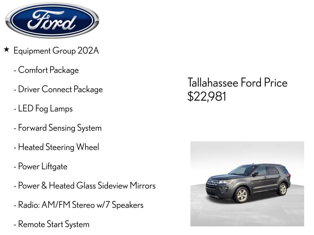 Used 2018 Ford Explorer XLT SUV