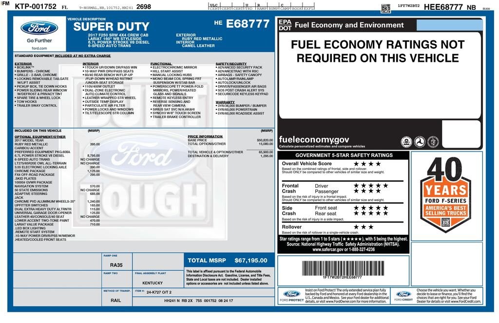 Used 2017 Ford F-250 Truck Crew Cab