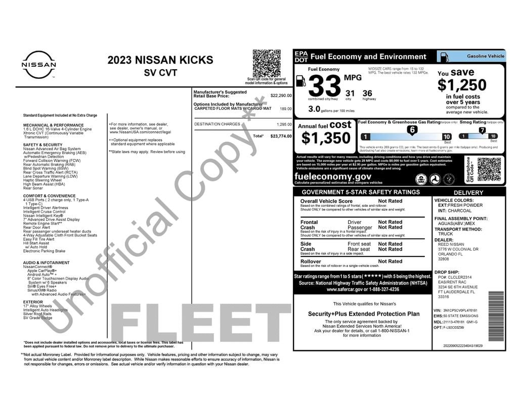 Used 2023 Nissan Kicks SV SUV