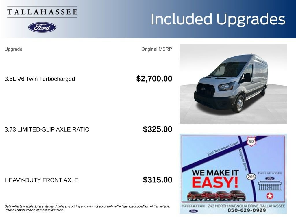 New 2025 Ford Transit-350 Cargo Base Van High Roof Van