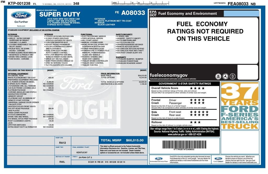 Used 2015 Ford F-250 XLT Truck Crew Cab