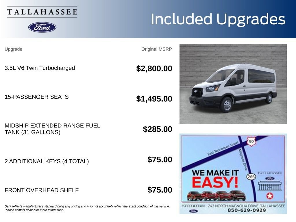 New 2026 Ford Transit-350 Passenger Wagon Medium Roof Van