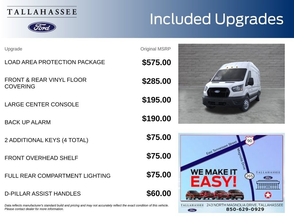 New 2026 Ford Transit-350 Cargo Base Van High Roof HD Ext. Van