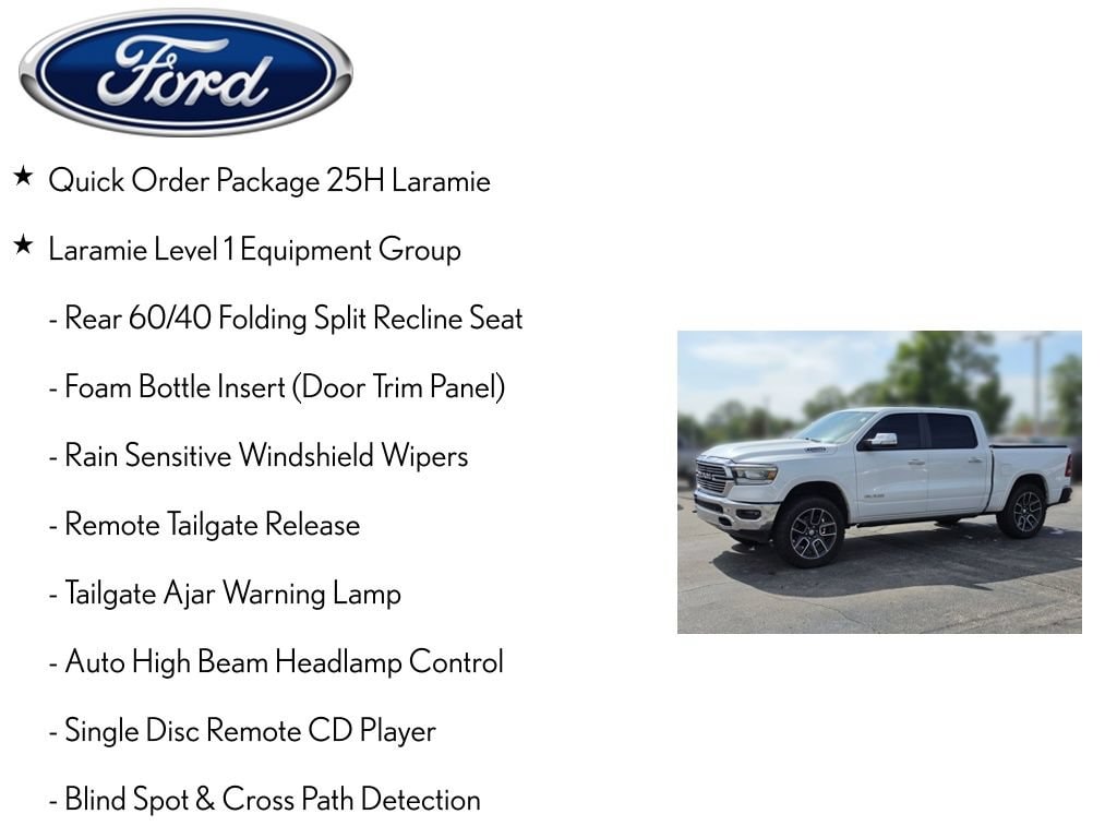 Used 2019 Ram 1500 Laramie Truck Crew Cab