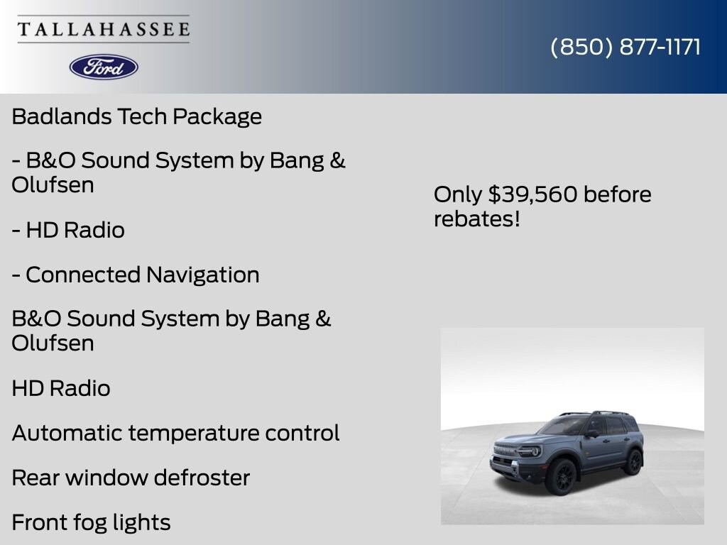 New 2025 Ford Bronco Sport Badlands SUV