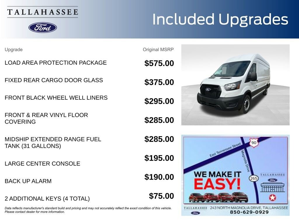 New 2026 Ford Transit-350 Cargo Van Cargo Extended