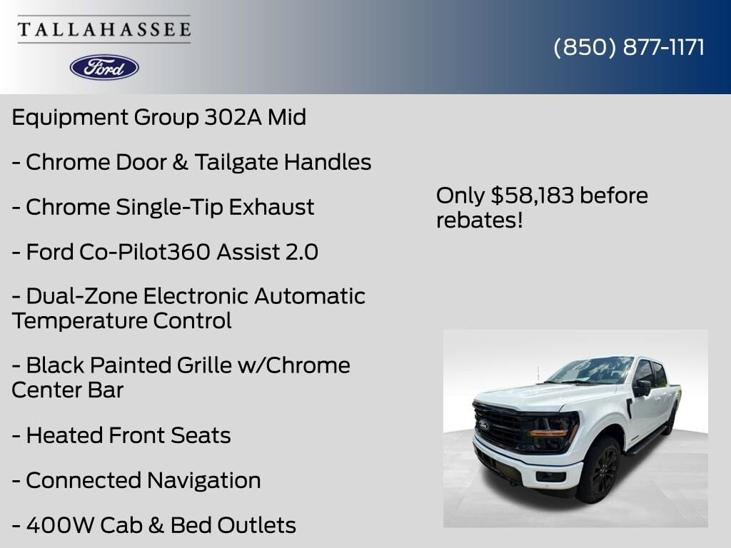 New 2025 Ford F-150 XLT Truck SuperCrew Cab