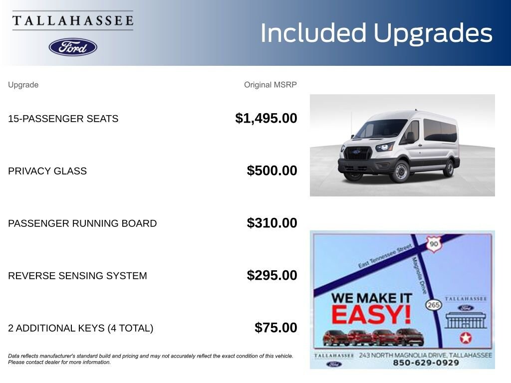 New 2025 Ford Transit-350 Passenger  Wagon Medium Roof Van