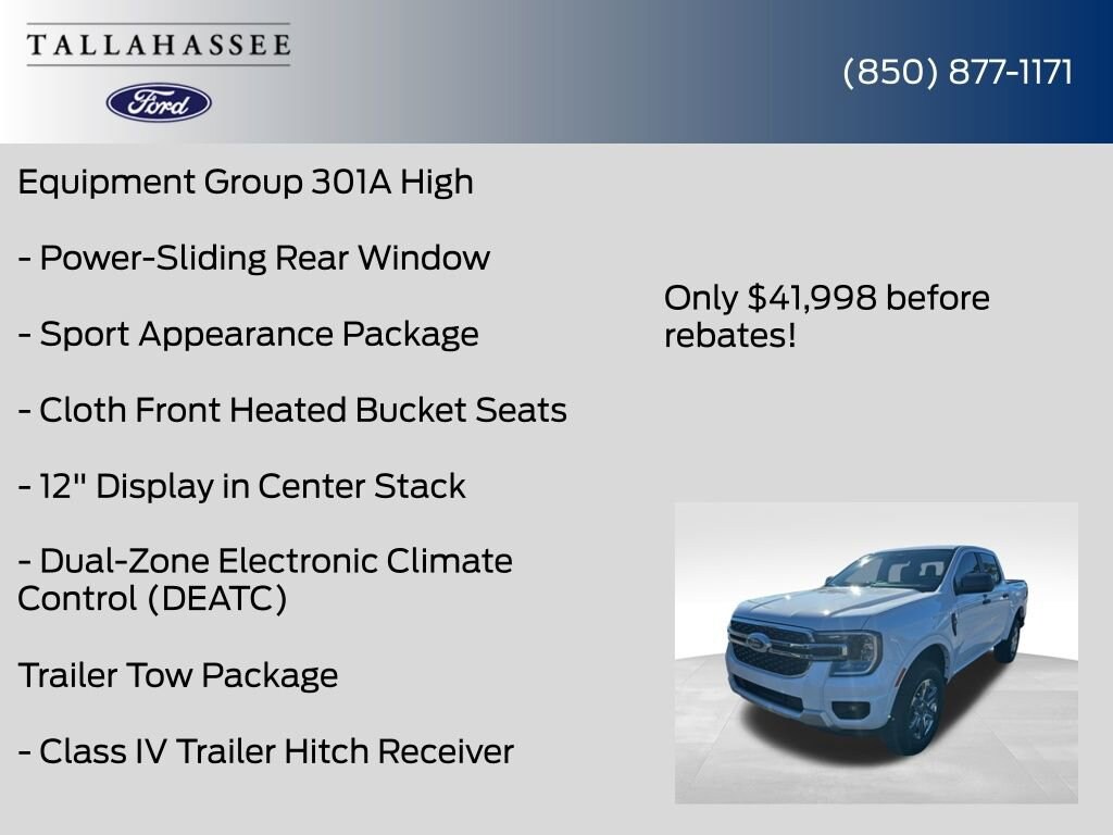 New 2025 Ford Ranger XLT Truck SuperCrew