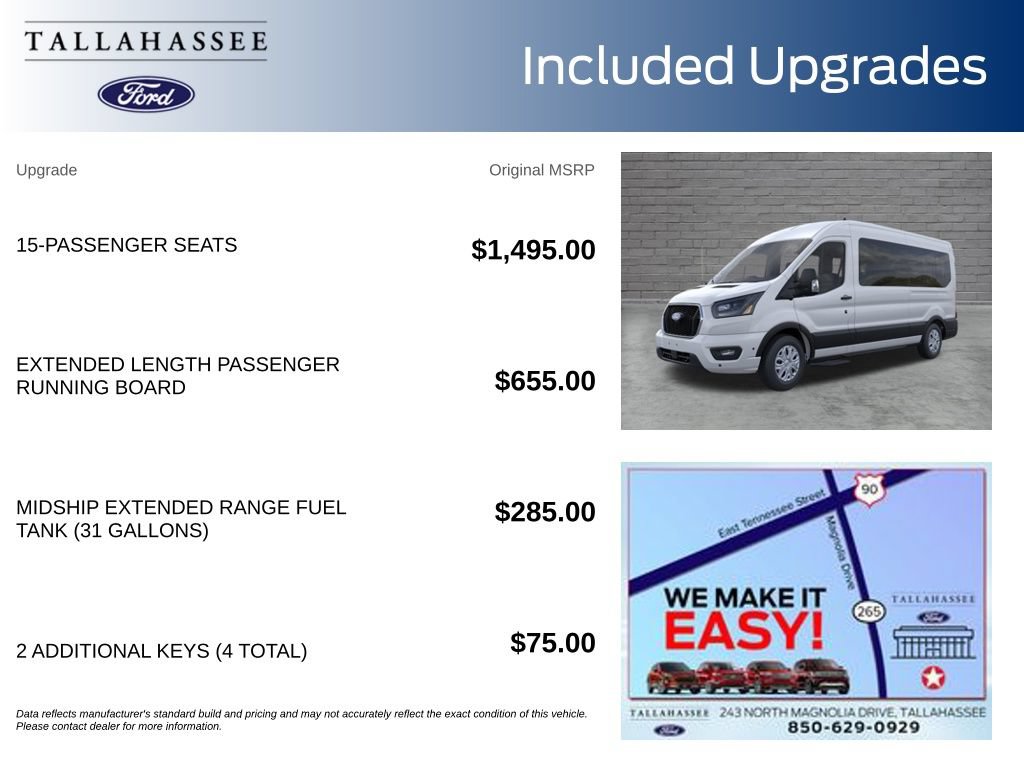 New 2026 Ford Transit-350 Passenger Wagon Medium Roof Van