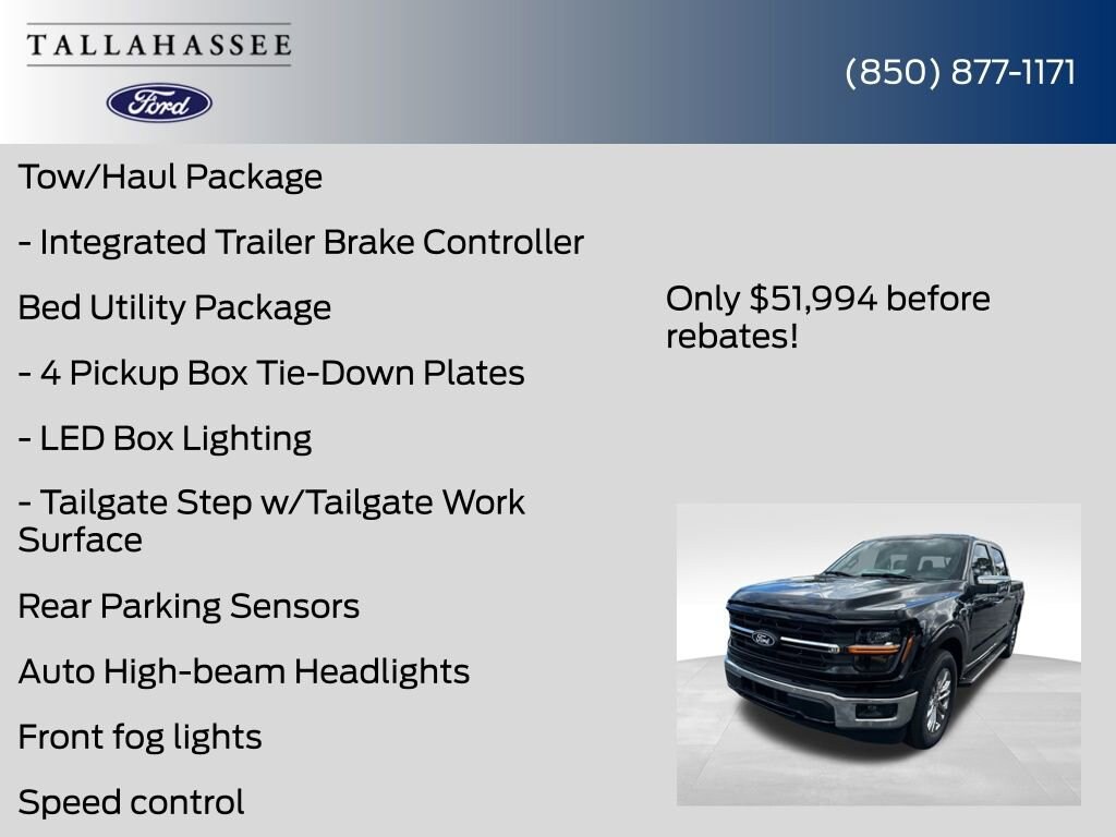 New 2025 Ford F-150 XLT Truck SuperCrew Cab