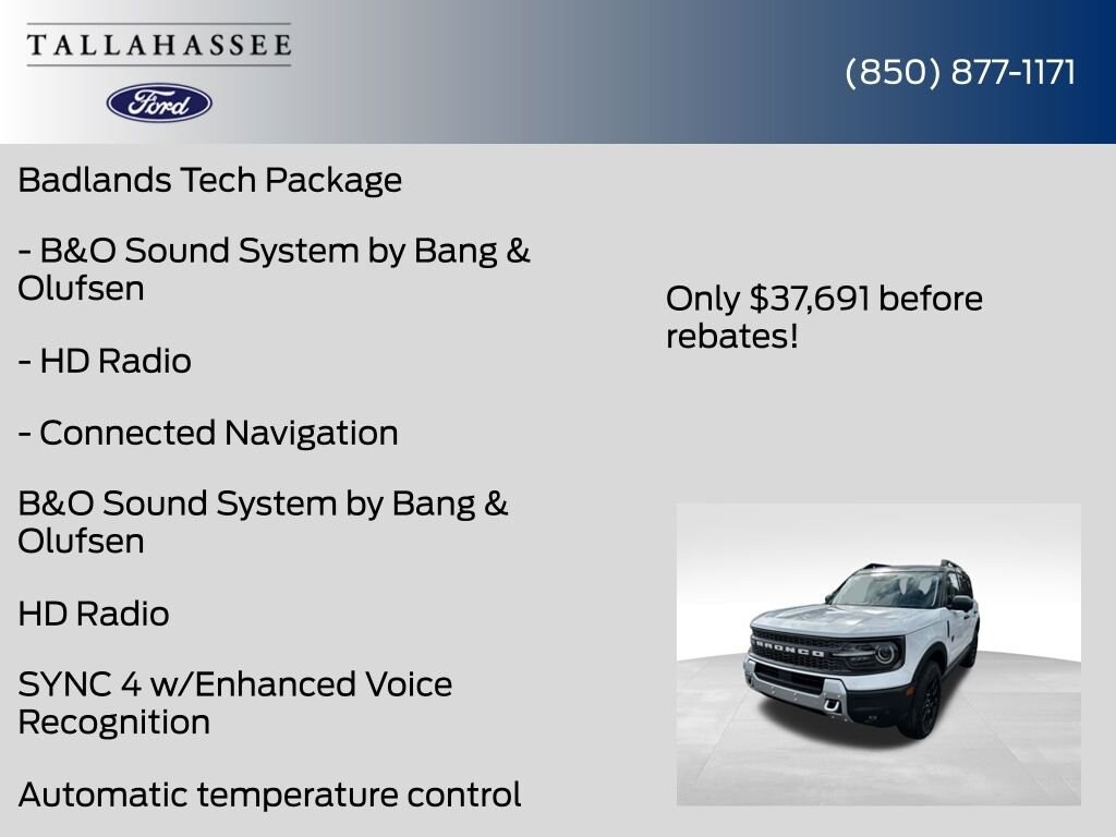 New 2025 Ford Bronco Sport Badlands SUV