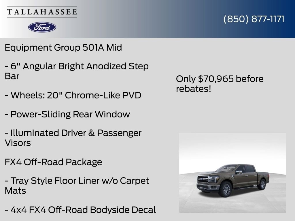 New 2025 Ford F-150 Lariat Truck SuperCrew Cab