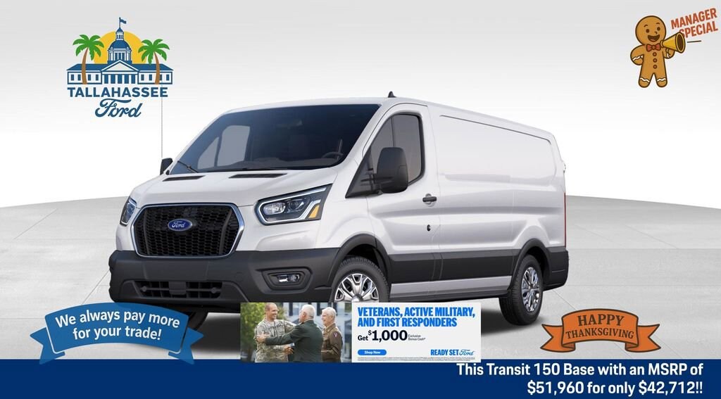 New 2025 Ford Transit-150 Cargo Base Van Low Roof Van
