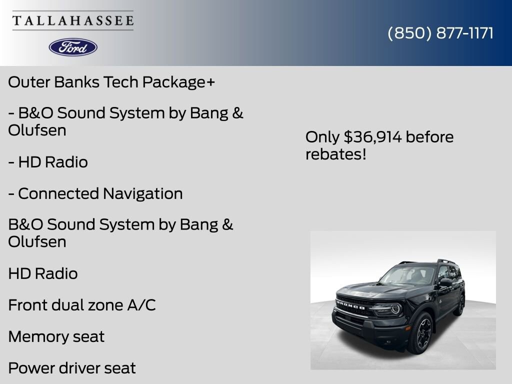 New 2025 Ford Bronco Sport Outer Banks SUV