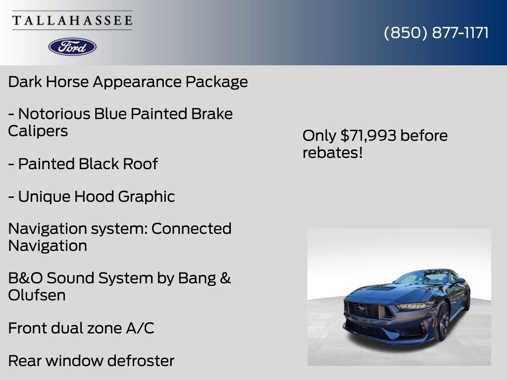 New 2025 Ford Mustang Dark Horse Coupe