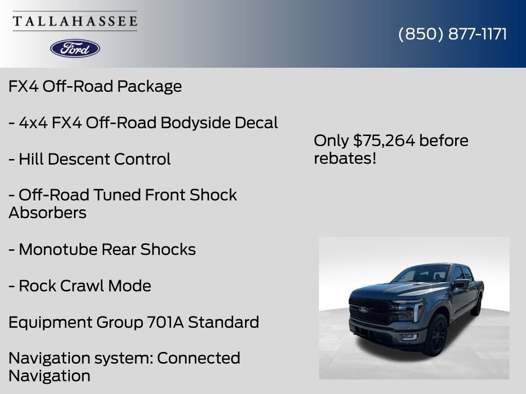 New 2025 Ford F-150 Platinum Truck SuperCrew Cab