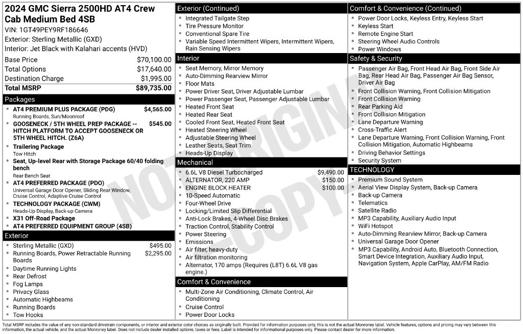 Used 2024 GMC Sierra 2500HD AT4 Truck