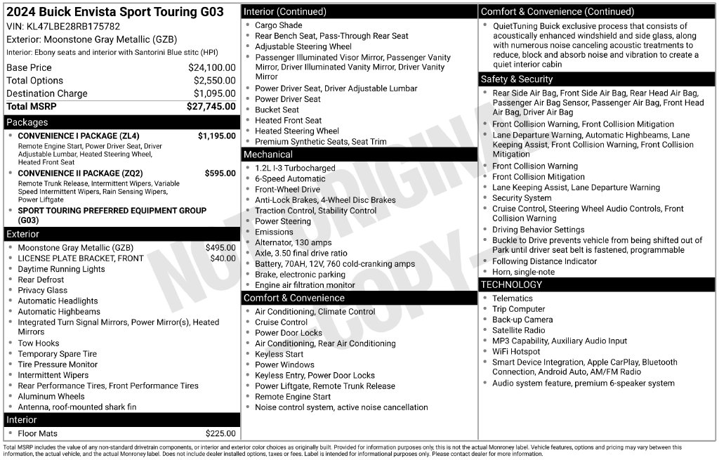 Used 2024 Buick Envista Sport Touring SUV