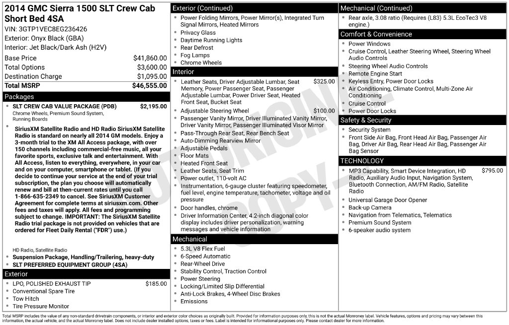 Used 2014 GMC Sierra 1500 SLT Truck