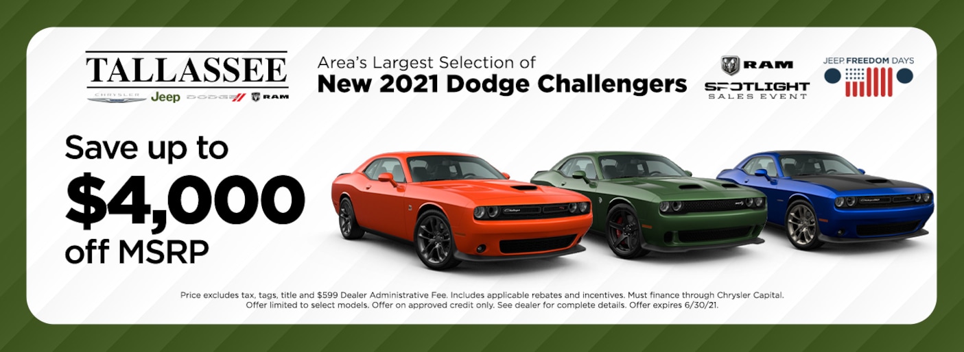 Tallassee Dealership for Chrysler Dodge Jeep Ram