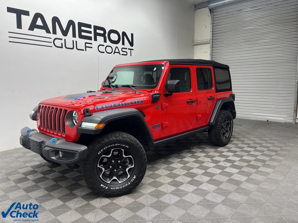 Certified 2021 Jeep Wrangler Unlimited Rubicon 4XE with VIN 1C4JJXR60MW728650 for sale in Daphne, AL