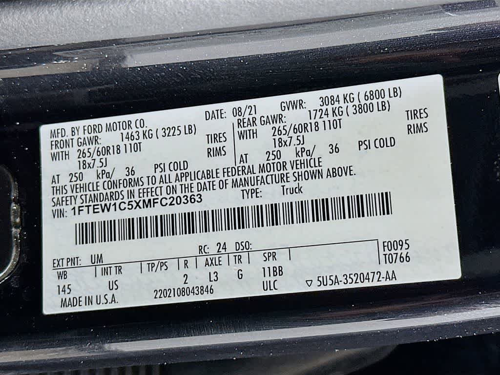2021 Ford F-150 XLT 22