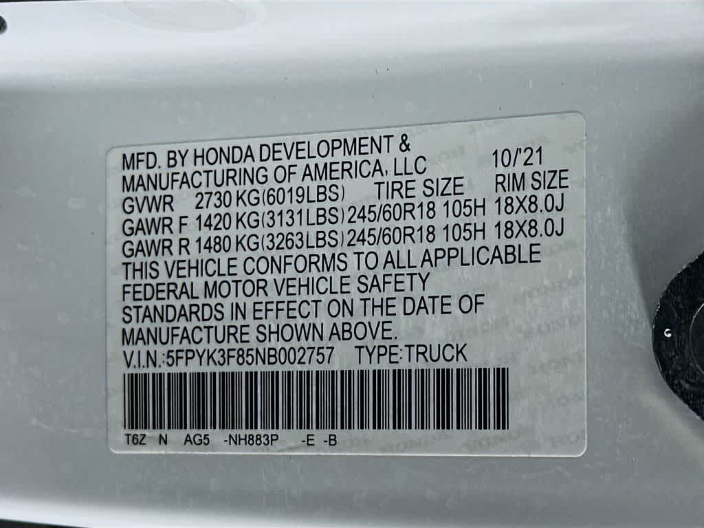 Thumbnail: 2022 Honda Ridgeline - 22