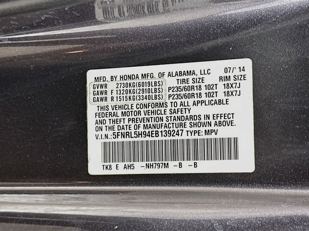 Thumbnail: 2014 Honda Odyssey - 23