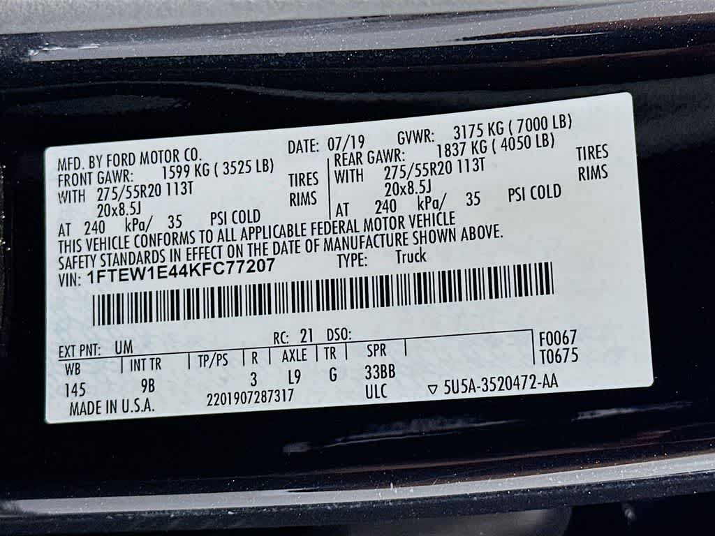 2019 Ford F-150 Platinum 22