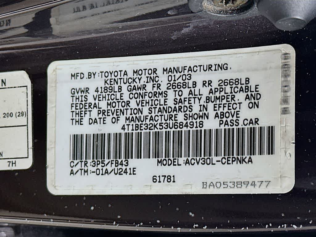 Thumbnail: 2003 Toyota Camry - 22