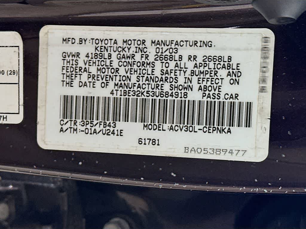 Thumbnail: 2003 Toyota Camry - 22