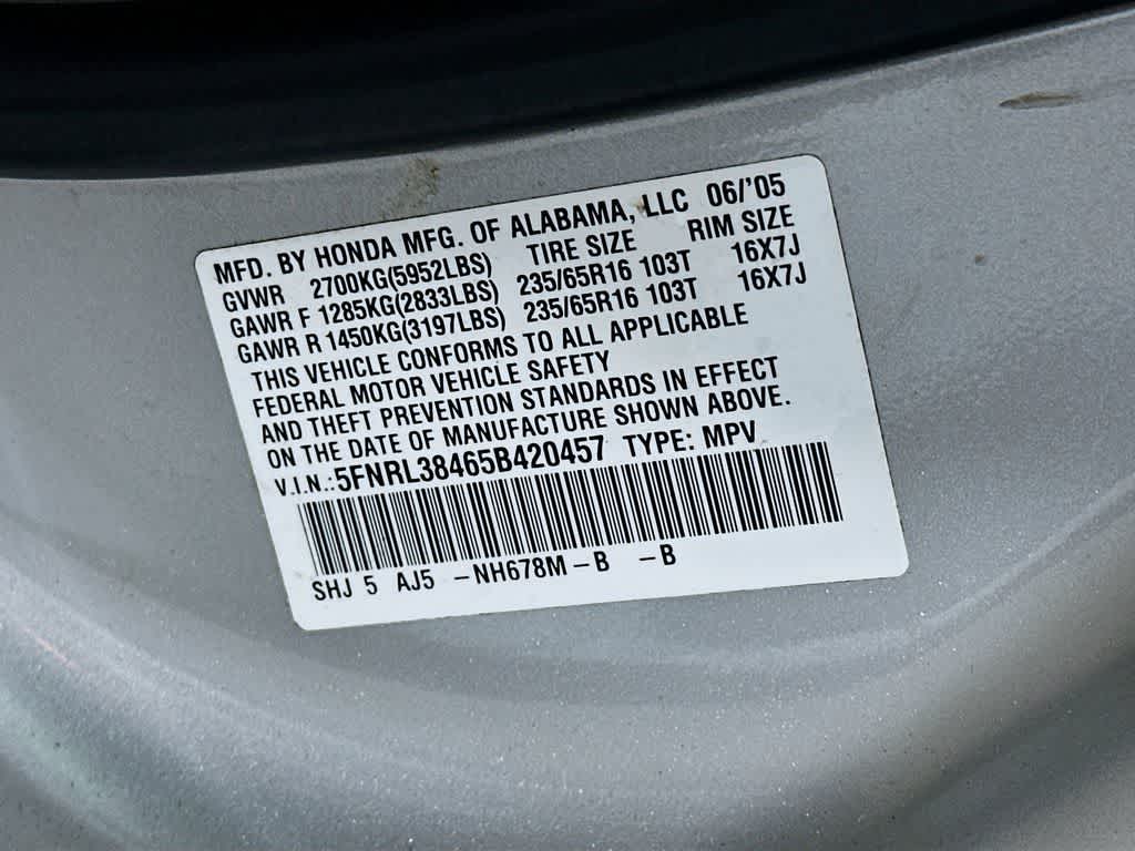 Thumbnail: 2005 Honda Odyssey - 21