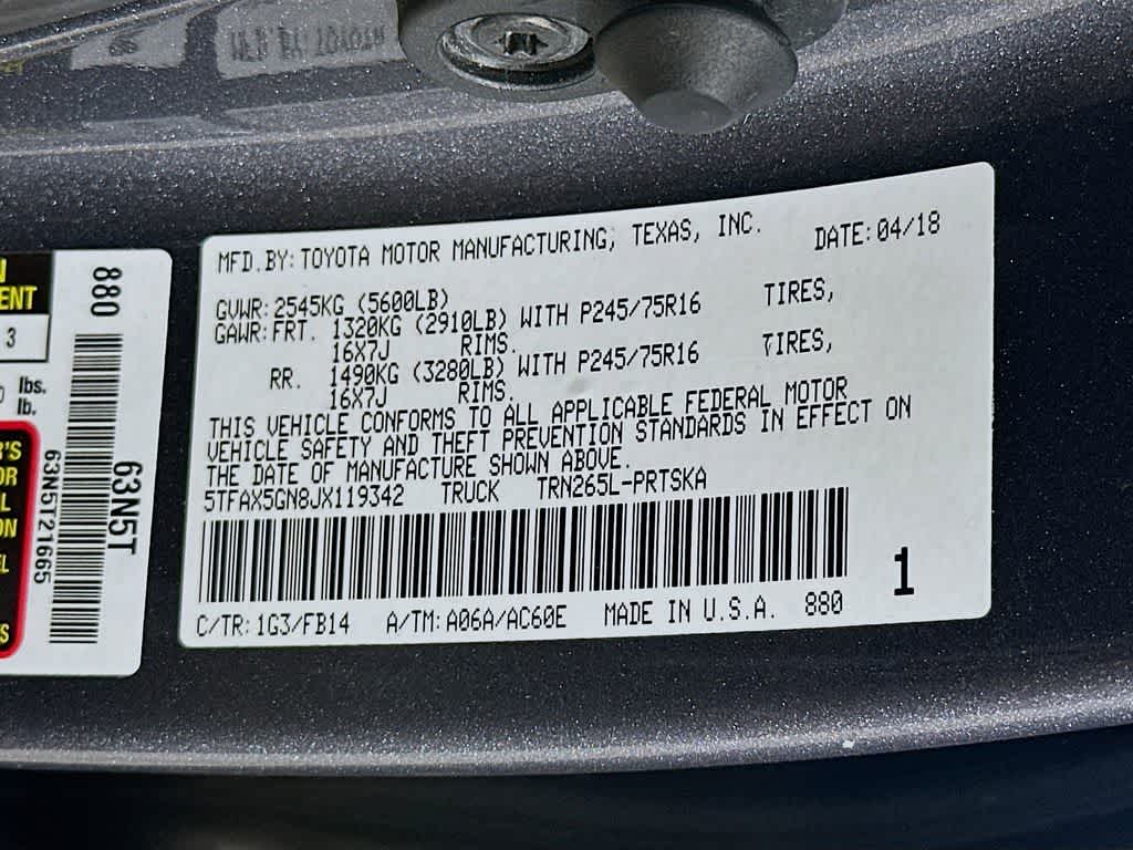 Thumbnail: 2018 Toyota Tacoma - 21