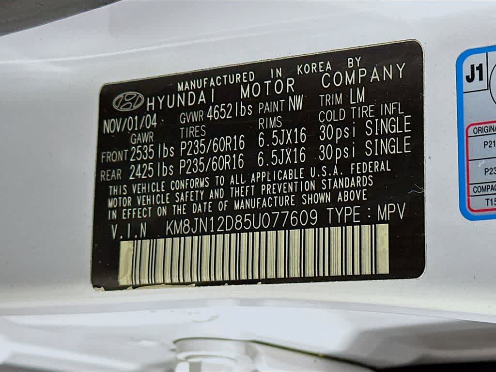 Thumbnail: 2005 Hyundai Tucson - 22