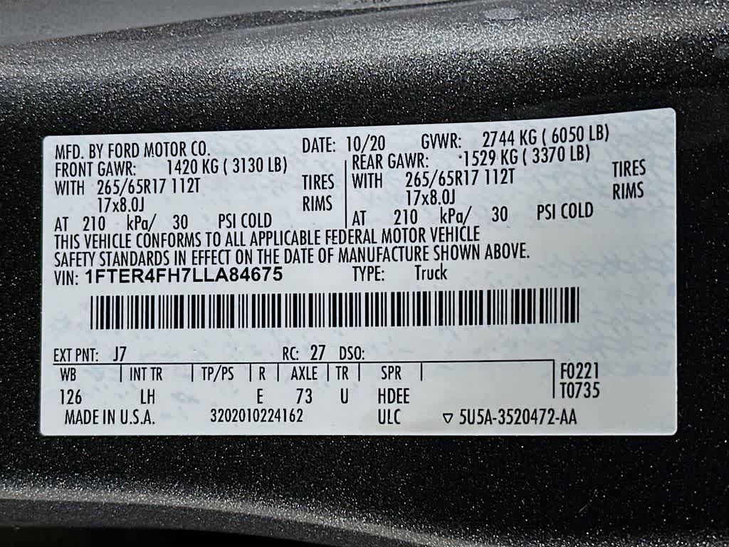 2020 Ford Ranger XL 21