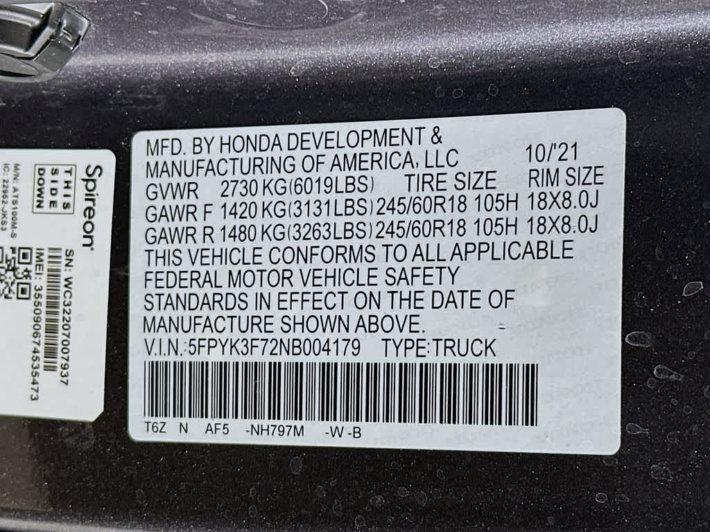 Thumbnail: 2022 Honda Ridgeline - 21