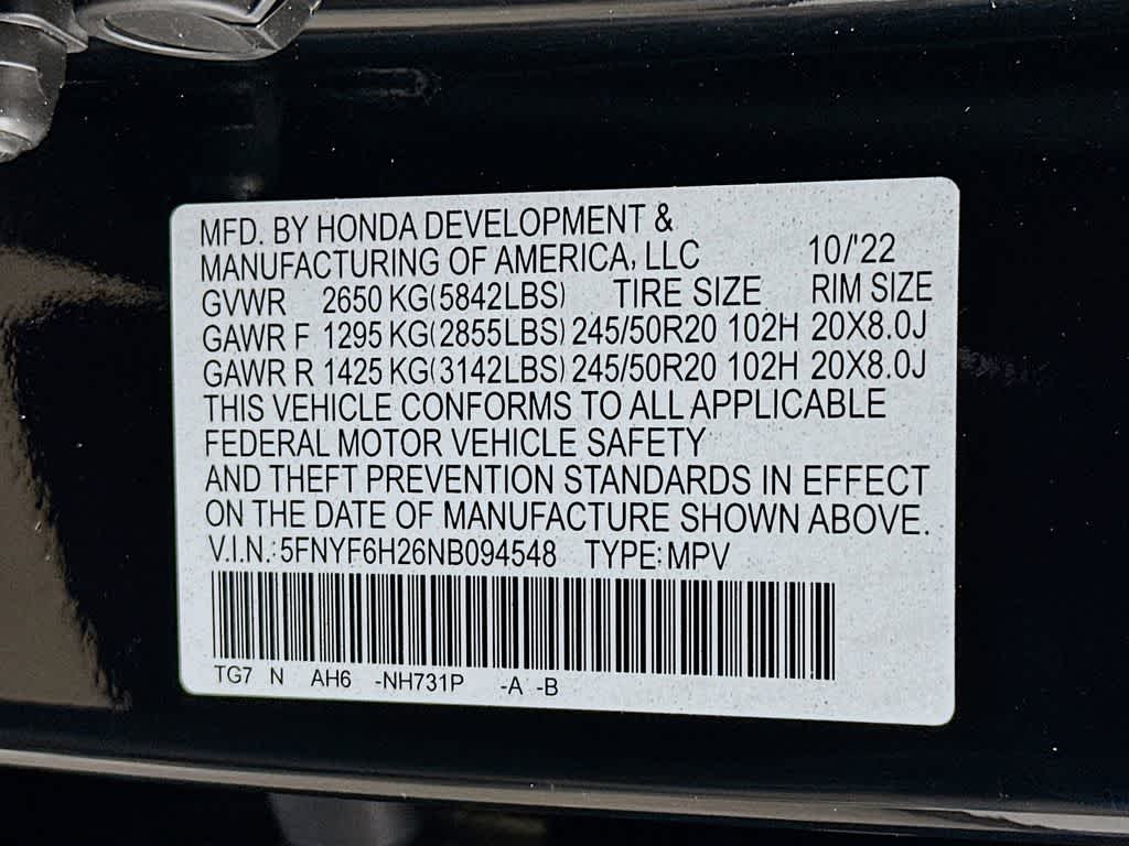 Thumbnail: 2022 Honda Pilot - 23