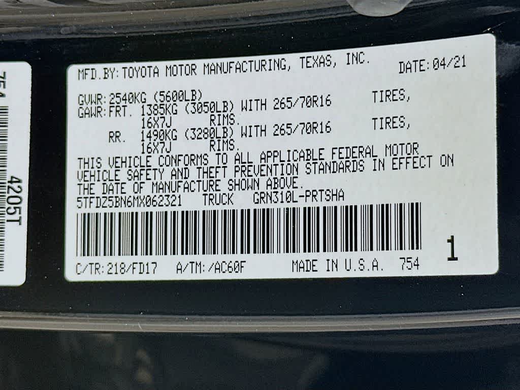 Thumbnail: 2021 Toyota Tacoma - 22