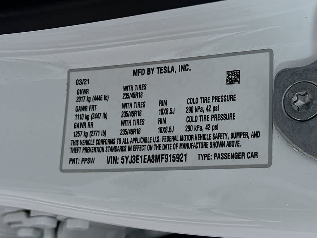 Thumbnail: 2021 Tesla Model 3 - 22